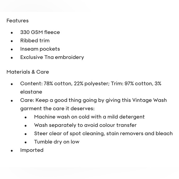 TNA Cozy Fleece Mega Mock Sweatshirt - Picture 5 of 5